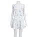 Women's Clothing Summer Women's Fashion Printed Suspender Dress Square Neck Backless Fresh Sweet Floral A Line Short Skirt Female_ecoleips.com