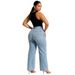 European And American Cross-Border Jeans For Women, Vintage Plus Size Women's Clothing, Slim Fit, Slimming,_ecoleips.com