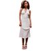 Summer Dress French Retro Halter Neck V Neck Sleeveless Slim Fit Polka Dot Sexy Backless Women's Clothing/Dress_ecoleips.com