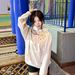 American High Street Retro Letter Floral Embroidered Hooded Sweatshirt For Women, Autumn And Winter, National Trend_ecoleips.com