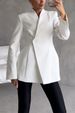 New Long Sleeved Satin Top Suit INS Loose Elastic Mesh Skirt Two Piece Suit_ecoleips.com