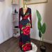 In Stock 2025 European And American Cross-border Women's Autumn New Long-sleeve Stacked Collar Rose Print Slim-fit Long_ecoleips.com