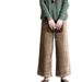 Women's Clothing Corduroy Loose Fit Autumn Pants For Mothers Elastic Waist Wide Legs Women's Bottoms_ecoleips.com