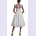 New 2025 round Neck Lace Slim Fit Mid-Length Wedding Dress Fashionable Foreign Trade Style for Women_ecoleips.com