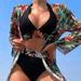 Women's Clothing Three Piece Suit Split Bikini Sexy High Waist Swimsuit Female Bikini_ecoleips.com