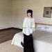 girl 251025-168 Berlin Love / Luxurious Lazy Batwing Sleeve Sweater_ecoleips.com