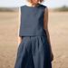 2026 Foreign Trade Plus Size Women's Clothing Solid Color Chinese Style Retro Pants Linen Casual Long_ecoleips.com