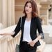 New Korean Style Small Suit Jacket For Women, Petite Seven-Sleeve Thin Professional Slim Fit Fashionable Elegant Blazer_ecoleips.com