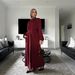 Verve Loriya2025 Dubai Turkey Elegant Dress Cardigan Set Abaya LR886_ecoleips.com