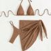 Women's Clothing New Swimsuit Sexy Bikini With Chest Pads For Women Split Sleeveless Swimsuit_ecoleips.com