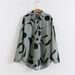 New Floral Print Loose Fit Turn-down Collar Long Sleeve Fashion Shirt For Women_ecoleips.com