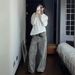 Women's Clothing Retro Leopard Print Jeans Street Hip Hop Beige Straight Wide Leg Pants High Waist Loose Jeans For Women_ecoleips.com