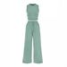Women's Summer Knitted 2 Piece Set Sleeveless Vest And Elastic Waist Wide Leg Trousers Round Neck Design_ecoleips.com