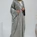 Voya Muslim Women's Fashion Patchwork Elegant Cardigan, High-end Quality Elegant Commuting With Multiple Colors To Choose From_ecoleips.com