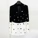 2026 New European American Celebrity Fashion Sequin Color Block Blazer And Fishtail Long Skirt Set_ecoleips.com