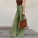 Women's Retro Stretch Wide Leg Jeans mid Waist Loose Fit Floor-Length Drapey Y2K Style European American Fashion_ecoleips.com