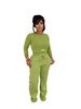 PME Women's Casual Tracksuit Set – Oversized Hoodie & Joggers | Streetwear Loungewear | Winter Comfort | Solid Colors (Gray/Black/Red/Green)_ecoleips.com