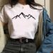 European American Cross-border Foreign Trade Women's Clothing, Simple And Stylish Feather Print Round-neck Short-sleeve_ecoleips.com
