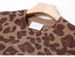 SEZANE New Leopard Print Loose Round Neck Pullover Casual Long Sleeve Sweater Slimming Autumn Winter_ecoleips.com