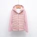 New Autumn And Winter New Light Down Jacket Women's Simple Casual Hooded Outdoor Sports Running Fitness Top_ecoleips.com