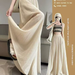 Suitable For All Seasons Linen Tencel High-Waisted Loose Wide-Leg Artistic Chinese Style Drawstring Comfortable Breathable Women's Pants High_ecoleips.com