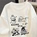 Men's And Women's Fleece Lined Crew Neck Sweatshirt Niche American Trendy Brand Thickened Casual Fashion Autumn Winter_ecoleips.com
