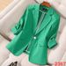 Women's Professional Three Quarter Sleeve Suit Jacket Thin Style Temperament High End Work Clothes For Spring Summer Goddess Celebrity Look_ecoleips.com