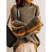 Oversized High Neck Sweater – Thickened Japanese-Style Knit With Contrast Stitching (5 Sizes)_ecoleips.com