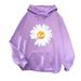 foreign Trade Women's Clothing 2025 Autumn And Winter New Style Chrysanthemum Print Student Loose-fitting_ecoleips.com