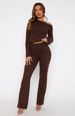 New Sexy Spice Girls Casual Ladies Suit Solid Color Long Sleeve Slim Top Elastic Pants Two-piece Set_ecoleips.com