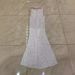 Women’s Clothing Gorgeous Feather Sequins Beaded High Slit White V Neck Tube Top Dress Wedding Dinner Dress_ecoleips.com