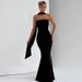 Women's Clothing French Style Strapless Fishtail Dress High Waist Slim Fit Stretch Autumn Winter New Arrival For Women Fashionable_ecoleips.com