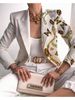 Cross-border Spring Autumn New Animal Print Korean Style Buttoned Blazer For Women, Elegant And Slimming Versatile Suit_ecoleips.com
