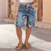 Women's Clothing Women's High-Waisted Slimming Wide Leg Denim Shorts Floral Print Spring Summer Formal Casual Bottoms_ecoleips.com