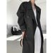 ng2510292 Foreign Trade British Style Trench Coat For Women 2025 Spring And Autumn New Mid-Length Over-the-Knee High-End_ecoleips.com