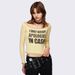 Women's Western Style Off-Shoulder T-Shirt Y2K Subculture Letter Print Casual Long Sleeve Short Top for Millennial Fashion_ecoleips.com