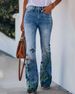 Suitable For All Seasons 2025 New Plus Size Women's Casual Floral Thin Long Pants_ecoleips.com