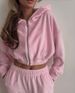Women's Clothing Spring And Autumn New Women's Fashion Casual Loose Hooded Stand Collar Sweater Two Piece Set_ecoleips.com