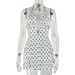 Women's Slimming A-Line Dress Polka Dot Print Deep V Neck Sleeveless Halter Neck Waist Cinching Short Fashion American Style_ecoleips.com