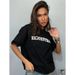 2025 Summer European And American Style New Fashionable Versatile Letter Print 100% Cotton Short Sleeve Commuter T-Shirt_ecoleips.com