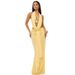2025 Autumn New Cross-Border European American Style Ruffled Halter Neck Backless Top And Sexy Bodycon Skirt Set_ecoleips.com