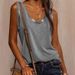 2021 Wish Cross-border Independent Site Summer New Women's Loose-fitting Thin Solid Color Sleeveless Tank Top_ecoleips.com