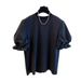 Women's Clothing High End Design Niche Flower Bud Puff Sleeve T Shirt Women's Short Sleeve New Loose Cotton Bottoming Shirt Top_ecoleips.com
