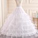 6-Hoop Steel-Boned Wedding Petticoat – Adjustable Crinoline For Bridal Gowns & Cosplay (White)_ecoleips.com
