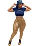 Women's Slim Fit PU Leather Pants Casual Versatile Fashionable Leg Lengthening Autumn/Winter Style Regular Thickness Polyester_ecoleips.com