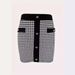 Aria Basics Aria Basics 2024 New Skirt Model: Commuting Elegant Style, Contrast Color Buttons, Elastic Bodycon Short Skirt,_ecoleips.com
