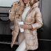 Winter Women's Hooded Longline Puffer Jacket, 3-Zip Design, Detachable Hood, Lightweight Warm Coat For Commuting, Travel_ecoleips.com