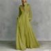 Cross-border European American 2026 French-style Waist-cinching Slimming Long-sleeve Pleated Dress, Elegant And Vintage_ecoleips.com