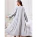 Aria Basics European American Cross-border Factory Wholesale Pure Desire Style Milk Silk Lace Nightgown And Robe Sexy Sleepwear_ecoleips.com