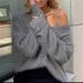 Luxury Faux Mink V-Neck Cardigan – Oversized Knit Sweater Coat For Women (Camel/Grey/Pink/White)_ecoleips.com